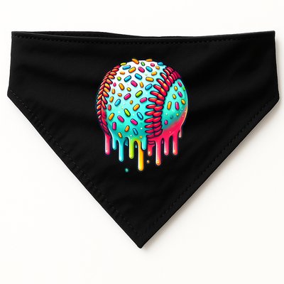 Ice Cream Drip Baseball Stuff Baseball Drip USA-Made Doggie Bandana