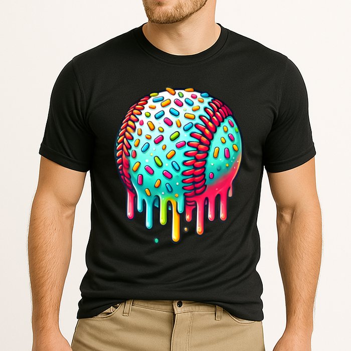 Ice Cream Drip Baseball Stuff Baseball Drip Cooling Performance Crew T-Shirt