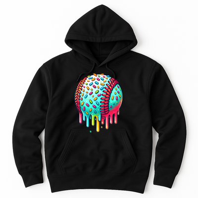 Ice Cream Drip Baseball Stuff Baseball Drip Hoodie