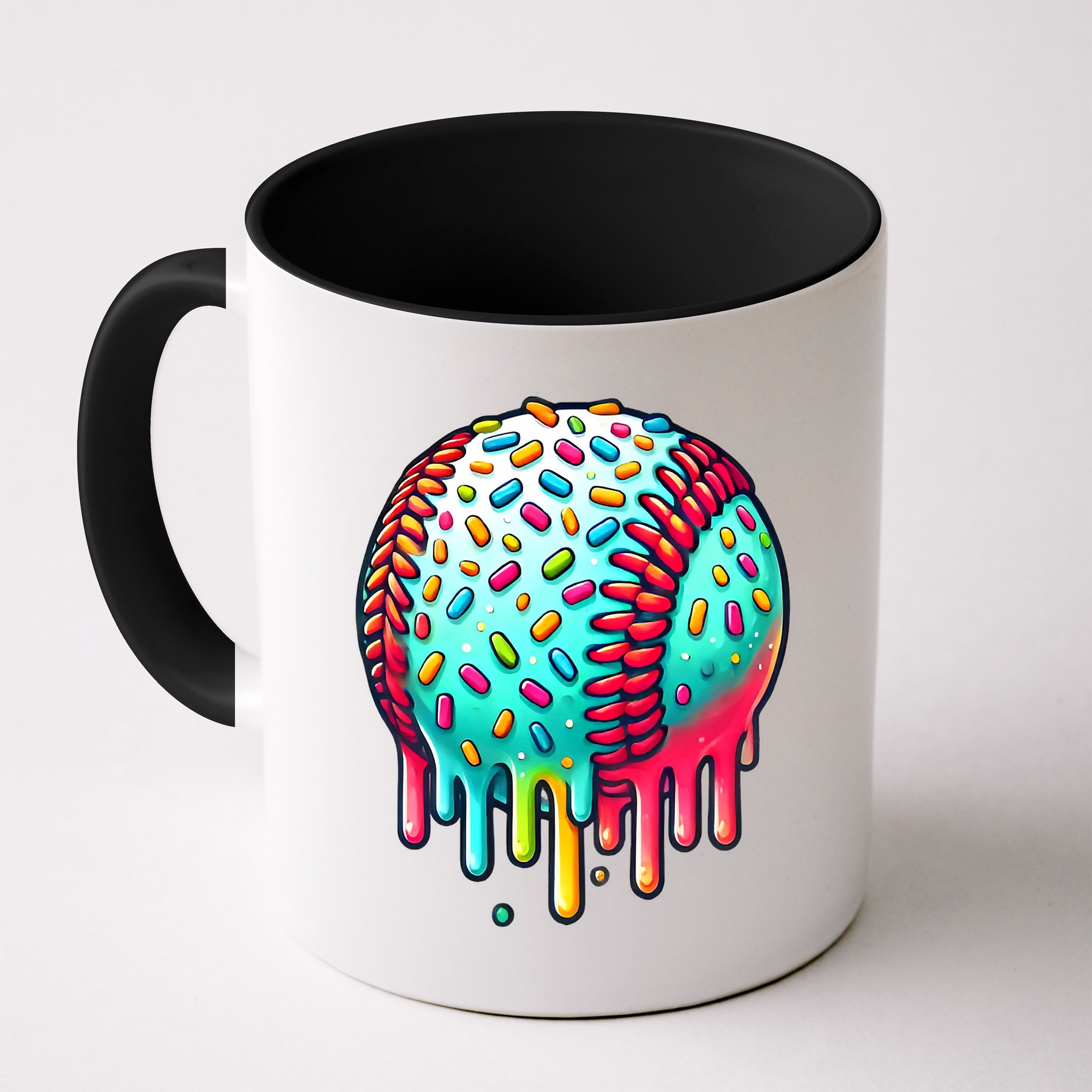 Ice Cream Drip Baseball Stuff Baseball Drip Mug