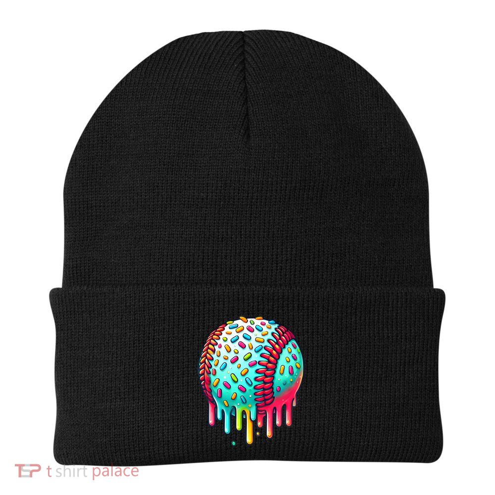 Ice Cream Drip Baseball Stuff Baseball Drip Beanie