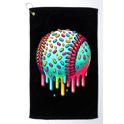 Ice Cream Drip Baseball Stuff Baseball Drip Golf Towel