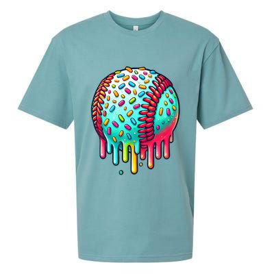 Ice Cream Drip Baseball Stuff Baseball Drip Sueded Cloud Jersey T-Shirt