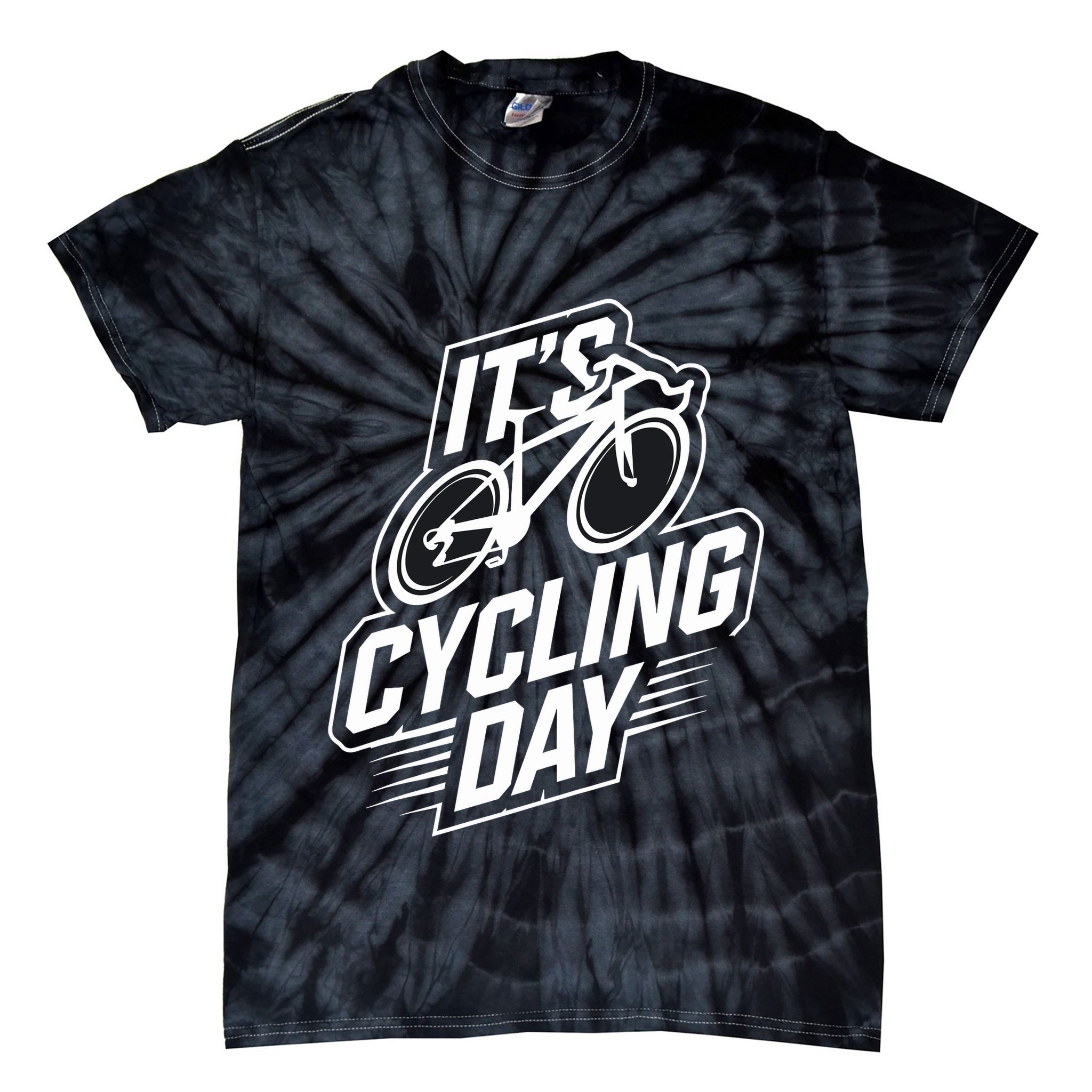 ItS Cycling Day For Cyclist Accessories Cycling Tie-Dye T-Shirt