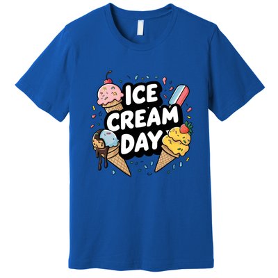 Ice Cream Day 2024 Ice Cream Ice Cream Gift Premium T-Shirt