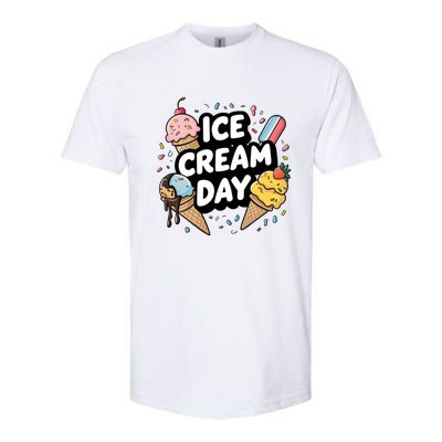 Ice Cream Day 2024 Ice Cream Ice Cream Gift Softstyle CVC T-Shirt