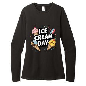 Ice Cream Day 2024 Ice Cream Ice Cream Cute Gift Womens CVC Long Sleeve Shirt