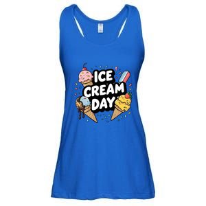 Ice Cream Day 2024 Ice Cream Ice Cream Cute Gift Ladies Essential Flowy Tank