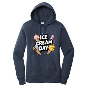 Ice Cream Day 2024 Ice Cream Ice Cream Cute Gift Women's Pullover Hoodie