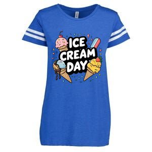 Ice Cream Day 2024 Ice Cream Ice Cream Cute Gift Enza Ladies Jersey Football T-Shirt