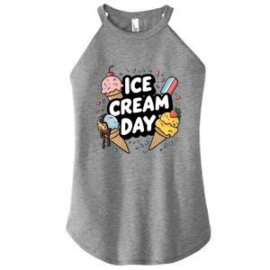 Ice Cream Day 2024 Ice Cream Ice Cream Cute Gift Women's Perfect Tri Rocker Tank