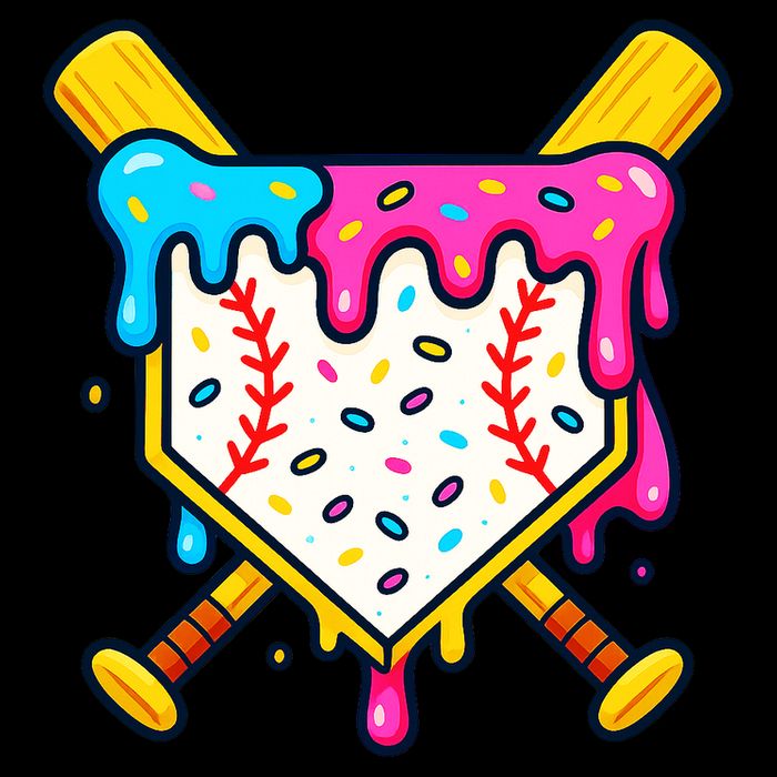 Ice Cream Drip Baseball Bat Home Plate Cool City Backpack