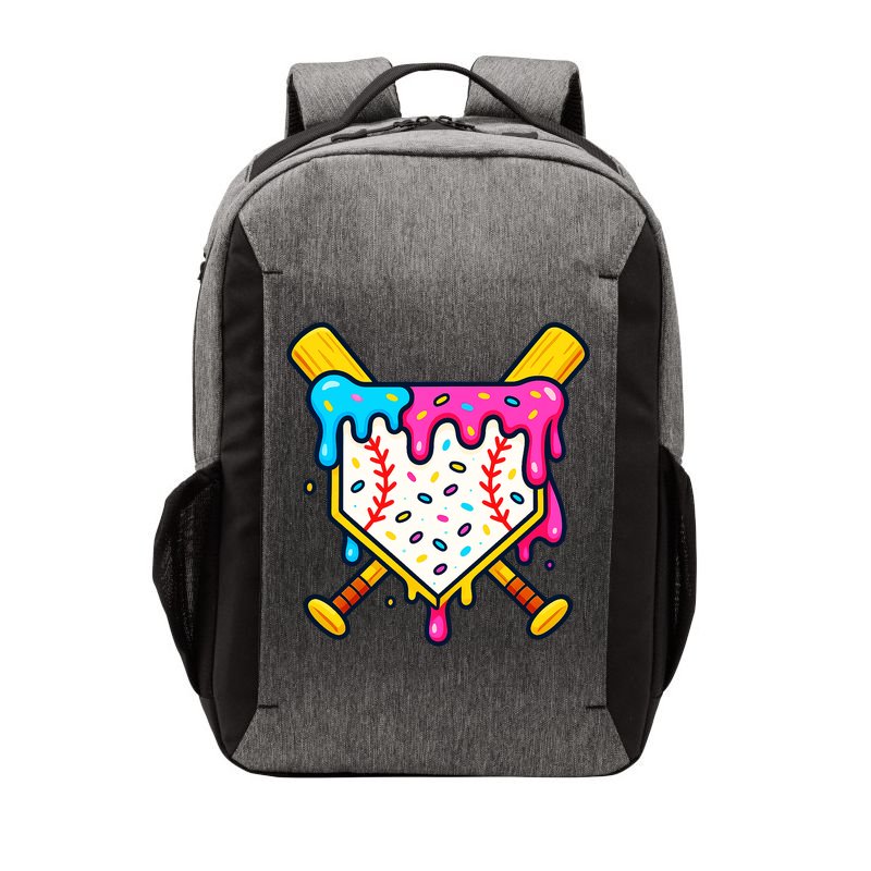 Ice Cream Drip Baseball Bat Home Plate Cool Vector Backpack