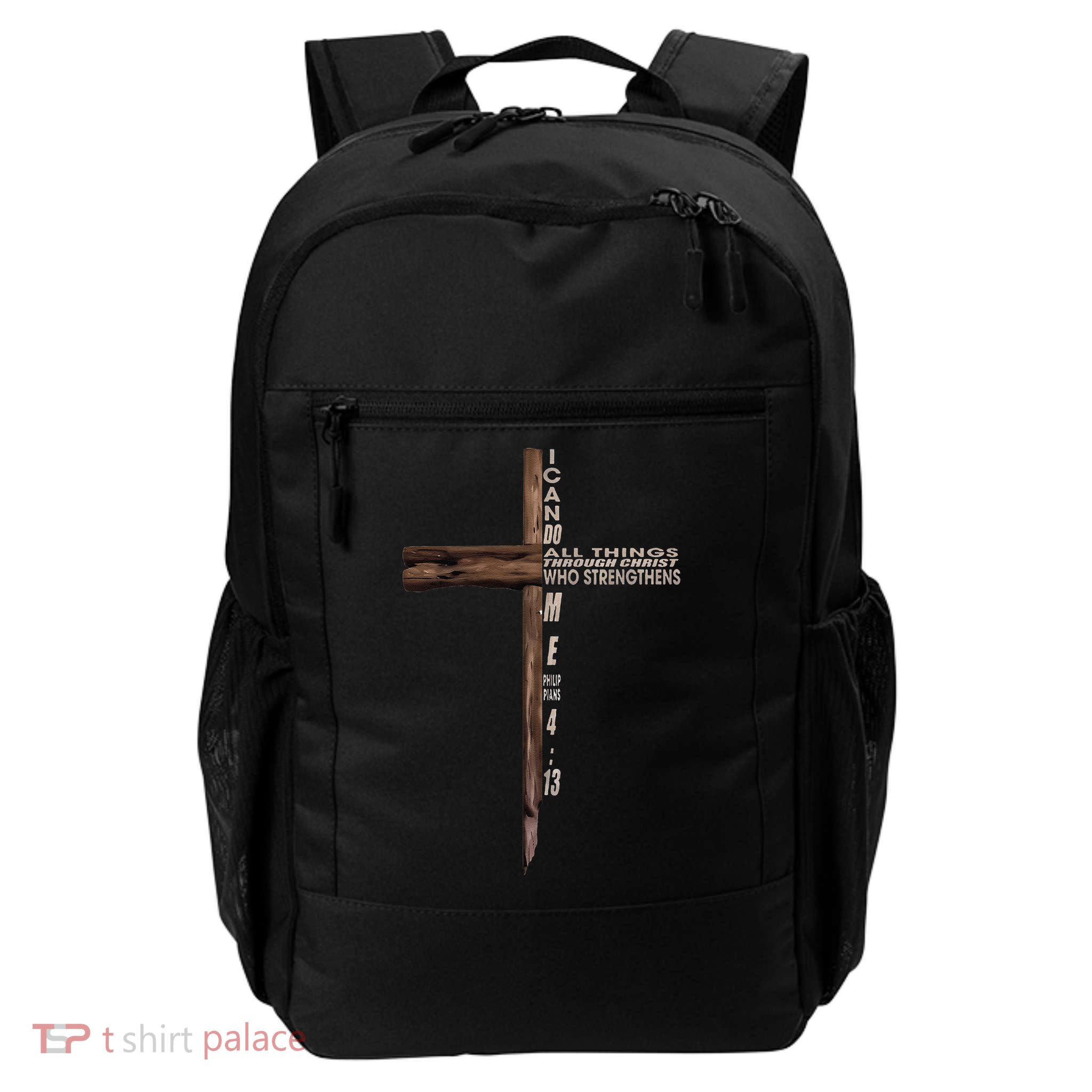 I Can Do All Things Through Christ Who Strengthens Me Cross Backpack