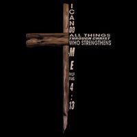 I Can Do All Things Through Christ Who Strengthens Me Cross 16 in Basic Backpack