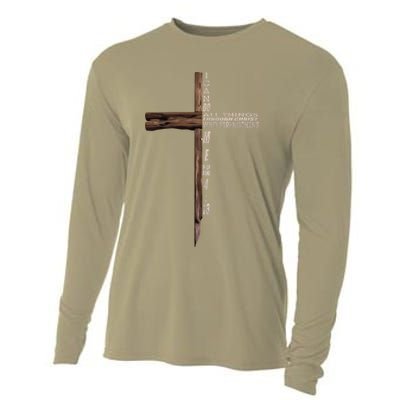 I Can Do All Things Through Christ Who Strengthens Me Cross Cooling Performance Long Sleeve Crew