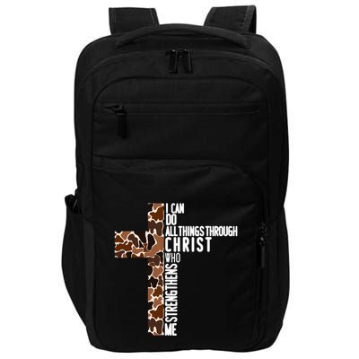 I Can Do All Things Through Christ Who Strengthens Me Impact Tech Backpack