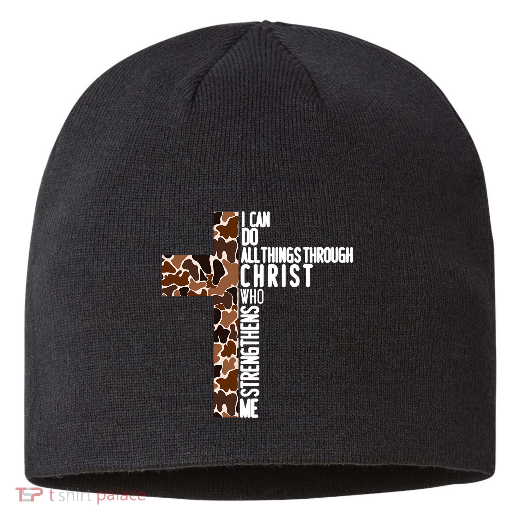 I Can Do All Things Through Christ Who Strengthens Me Sustainable Beanie