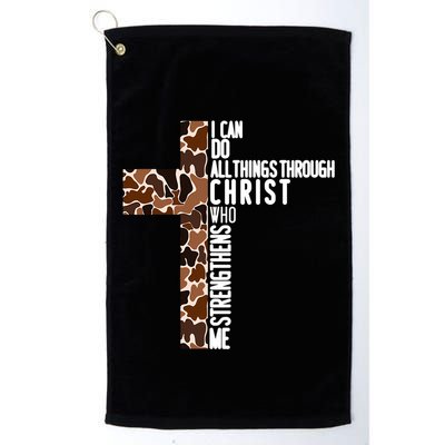 I Can Do All Things Through Christ Who Strengthens Me Golf Towel