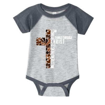 I Can Do All Things Through Christ Who Strengthens Me Infant Baby Jersey Bodysuit