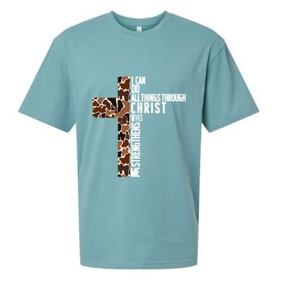 I Can Do All Things Through Christ Who Strengthens Me Sueded Cloud Jersey T-Shirt