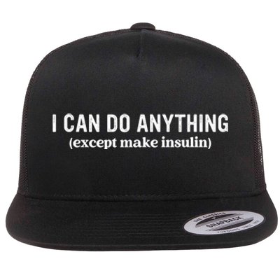 I Can Do Anything Except Make Insulin Flat Bill Trucker Hat