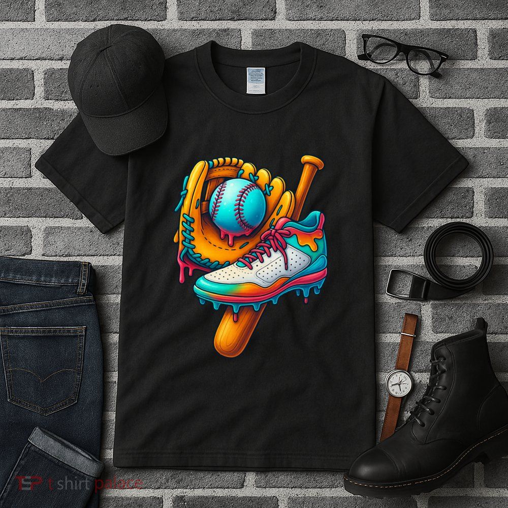 Ice Cream Shoes Drip Baseball Stuff Tall T-Shirt