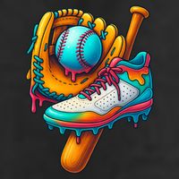 Ice Cream Shoes Drip Baseball Stuff Adult Drive Performance Visor