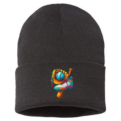 Ice Cream Shoes Drip Baseball Stuff Sustainable Knit Beanie