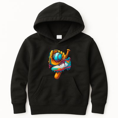 Ice Cream Shoes Drip Baseball Stuff Kids Hoodie