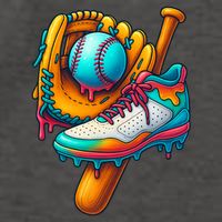 Ice Cream Shoes Drip Baseball Stuff Vector Backpack