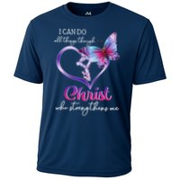 I Can Do All Things Through Christ Butterfly Art Easter Day Happy Quotes Performance Shirt
