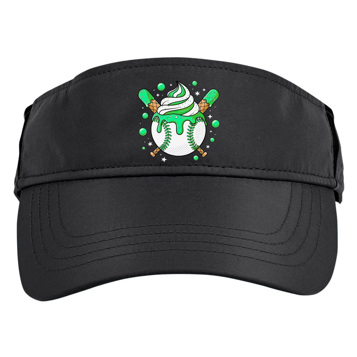 Ice Cream Drip Baseball Stuff Stuff Baseball Adult Drive Performance Visor