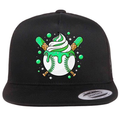 Ice Cream Drip Baseball Stuff Stuff Baseball Flatbill Hat
