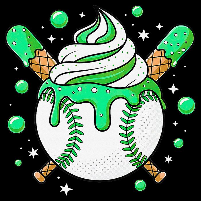 Ice Cream Drip Baseball Stuff Stuff Baseball 16 in Basic Backpack