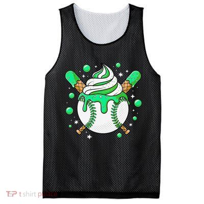 Ice Cream Drip Baseball Stuff Stuff Baseball Mesh Reversible Basketball Jersey Tank