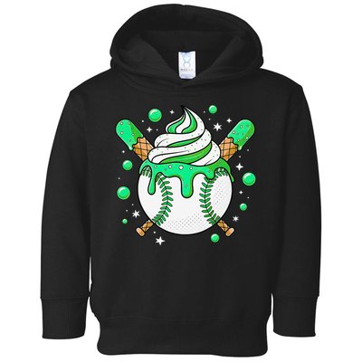 Ice Cream Drip Baseball Stuff Stuff Baseball Toddler Hoodie