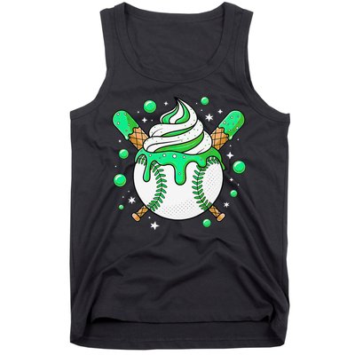 Ice Cream Drip Baseball Stuff Stuff Baseball Tank Top