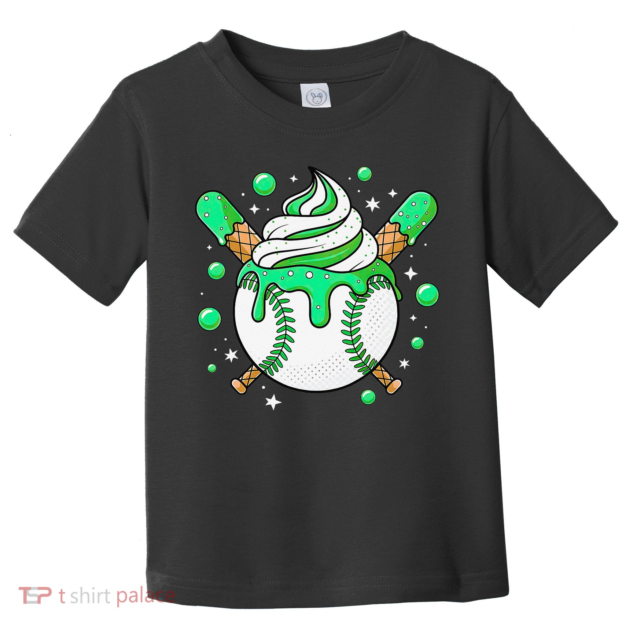Ice Cream Drip Baseball Stuff Stuff Baseball Toddler T-Shirt