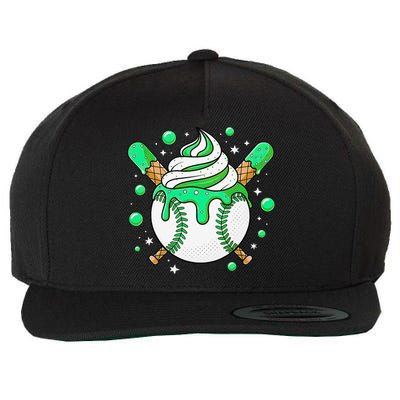 Ice Cream Drip Baseball Stuff Stuff Baseball Wool Snapback Cap
