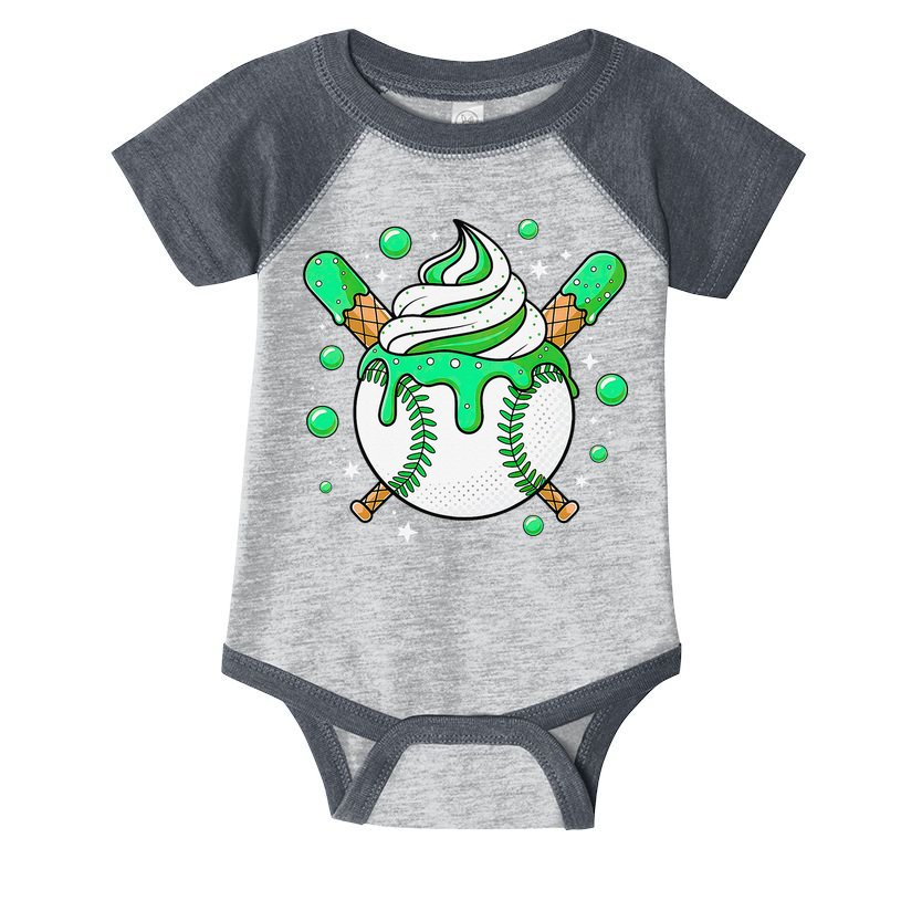 Ice Cream Drip Baseball Stuff Stuff Baseball Infant Baby Jersey Bodysuit