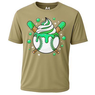 Ice Cream Drip Baseball Stuff Stuff Baseball Performance Shirt