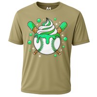 Ice Cream Drip Baseball Stuff Stuff Baseball Cooling Performance Crew T-Shirt