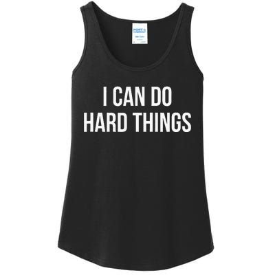 I Can Do Hard Things Ladies Essential Tank