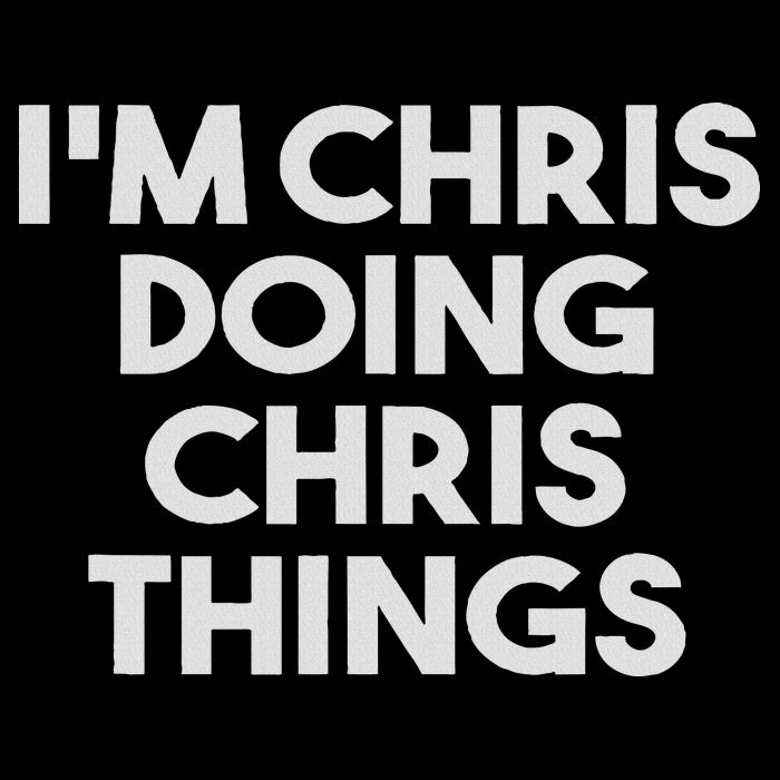 I'm Chris Doing Chris Things Funny Personalized Name Chris 16 in Basic Backpack