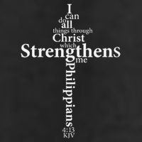 I Can Do All Things Through Christ Who Strengthens Me Cross Gift Golf Towel