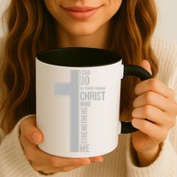I Can Do All Things Through Christ Who Strengthens Me Cross Mug