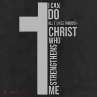 I Can Do All Things Through Christ Who Strengthens Me Cross Beanie