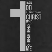 I Can Do All Things Through Christ Who Strengthens Me Cross Golf Towel