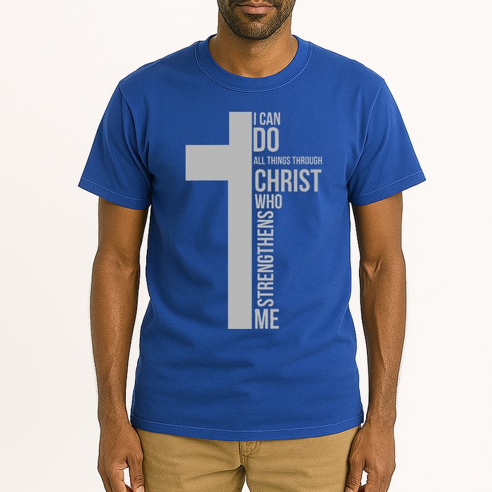 I Can Do All Things Through Christ Who Strengthens Me Cross Tall T-Shirt
